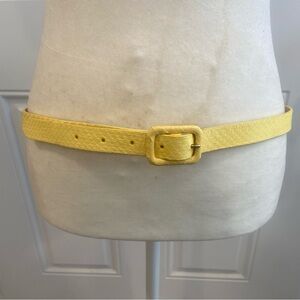 J.Crew yellow leather belt